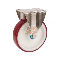 8478UAD160P63; TENTE; Roulettes fixes en acier inoxydable à bandage en matière synthétique; pièce detachée