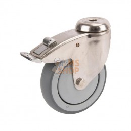 7477PJC125P3011; TENTE; Roues pivotantes en acier inoxydable avec fixation par boulon 125 mm; pièce detachée