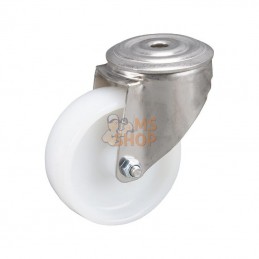 8470UOO100P3013; TENTE; Roulettes pivotantes en acier inoxydable à bandage en matière synthétique; pièce detachée