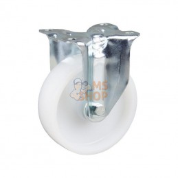 3478UOJ125P62; TENTE; Roulettes pivotantes à bandage et / ou corps de roue en polyamide blanc, roulement à rouleaux 125 mm; pièc