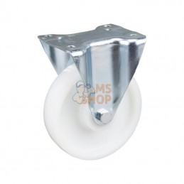 3478UOR160P63; TENTE; Roulettes pivotantes à bandage et / ou corps de roue en polyamide blanc, roulement à rouleaux 160 mm; pièc