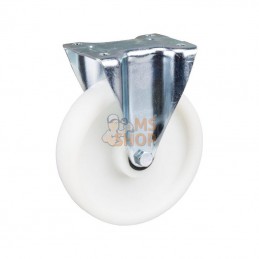 3478UOR200P63; TENTE; Roulettes pivotantes à bandage et / ou corps de roue en polyamide blanc, roulement à rouleaux 200 mm; pièc