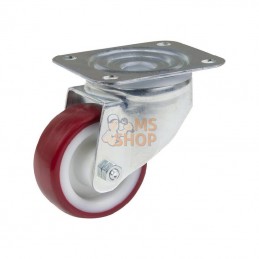 3470UAR080P62; TENTE; Roulettes pivotantes à bandage en polyuréthane; pièce detachée