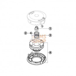 50709110; TECOMEC; Tête de coupe TapNGo « EL130 » Easyload universelle 130 mm; pièce detachée