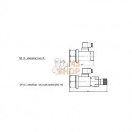 SR102020012; TILL HYDRAULIK; Régulateur de débit 3 voies proportionnelle SR; pièce detachée