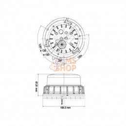 2XD011557101; HELLA; Gyrophare LED K-LED 2.0; pièce detachée