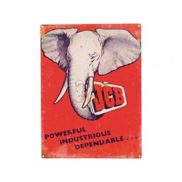TTF9191; TRACTORFREAK; Plaque JCB Elephant; pièce detachée