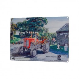 TTF6186; TRACTORFREAK; Plaque Massey Ferguson 65; pièce detachée