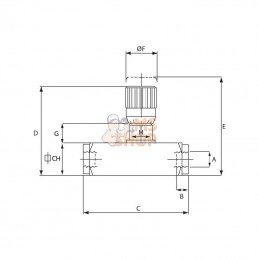 FT27005001; TOGNELLA; Reduct. de debit 3/8"; pièce detachée