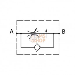 FT27003001; TOGNELLA; Reduct. de debit 1/4"; pièce detachée