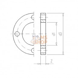 7280419; VDL; Bride p. douille à collet 280mm; pièce detachée