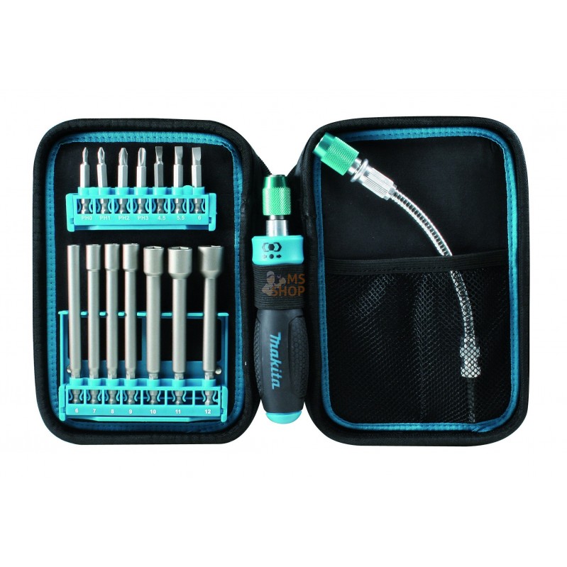 P-90043,TROUSSE TOURNEVIS+FLEXIBLE | MAKITA