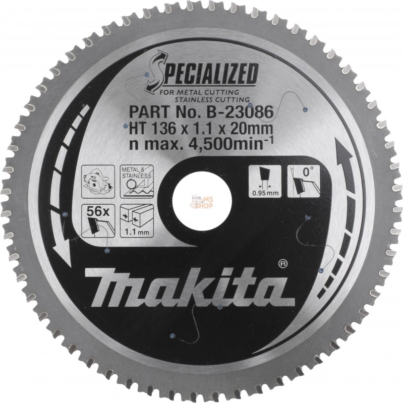 B-69294,LAME CARB MET INOX EFFICUT 150X20MM 48D | MAKITA
