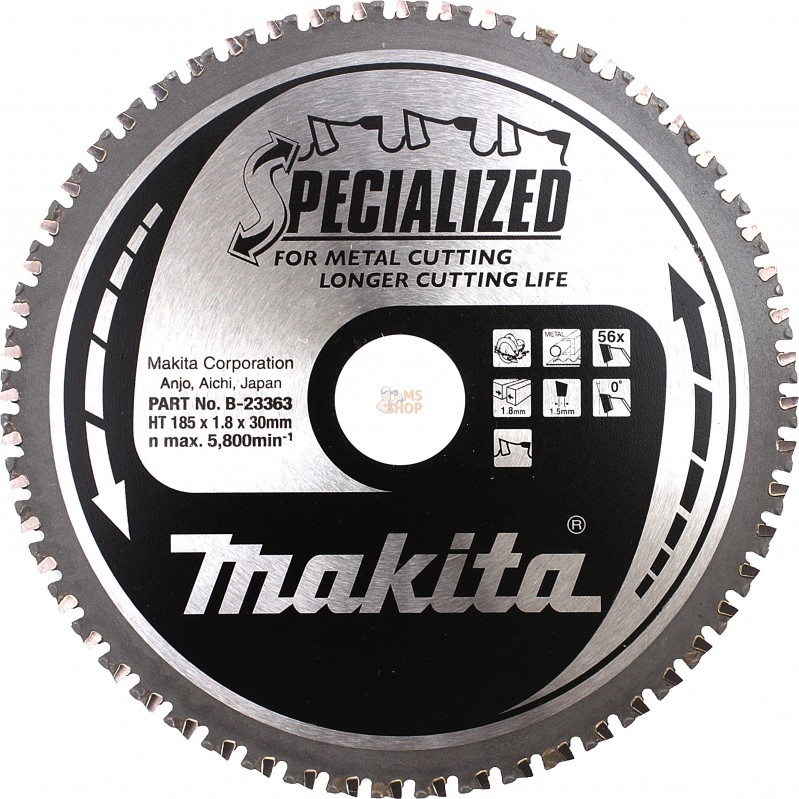 B-33738,LAM TCT PO END 185/30/56 ACIER | MAKITA B-33738,LAM TCT PO END 185/30/56 ACIER | MAKITA