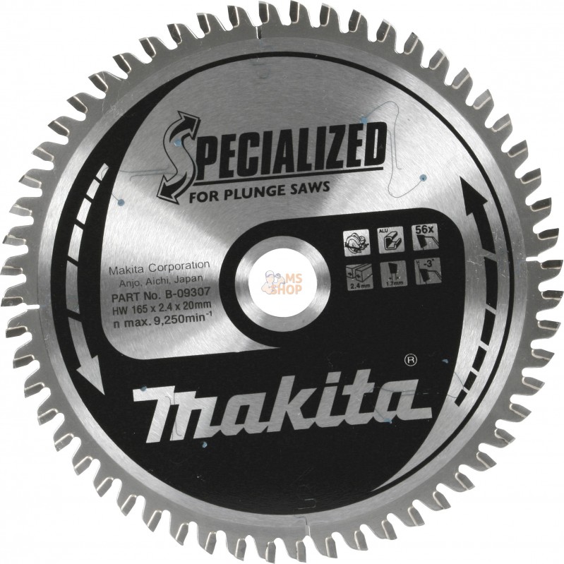 B-33021,LAM TCT PL SIL 165/20/56 ALU | MAKITA B-33021,LAM TCT PL SIL 165/20/56 ALU | MAKITA