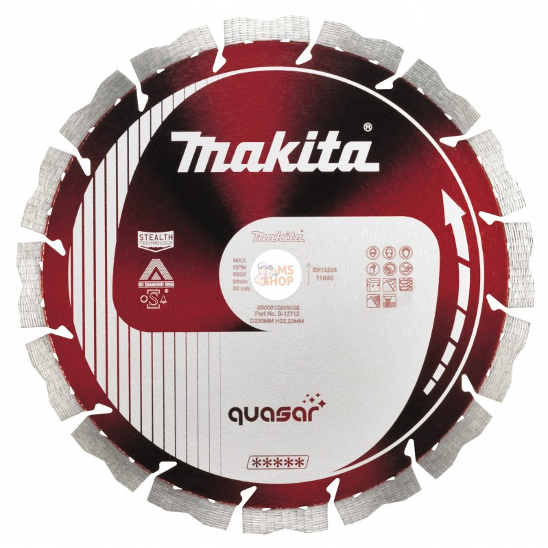 B-12712-5,D.DIAM QUASAR 230MM 3D SILENCE (x5) | MAKITA B-12712-5,D.DIAM QUASAR 230MM 3D SILENCE (x5) | MAKITA