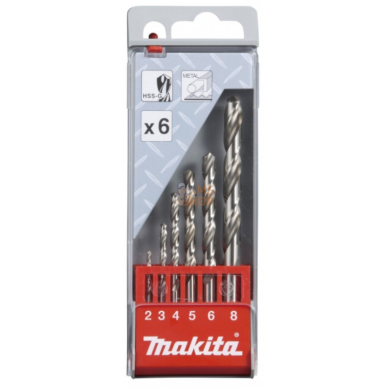 D-57196,COFFRET FORETS METAL HSS-G (6 PCS) | MAKITA D-57196,COFFRET FORETS METAL HSS-G (6 PCS) | MAKITA
