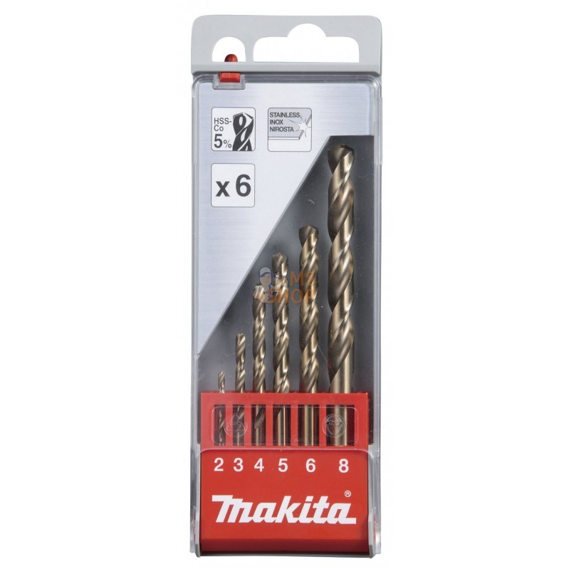 D-57168,COFFRET 6 FORETS METAL HSS-CO | MAKITA D-57168,COFFRET 6 FORETS METAL HSS-CO | MAKITA