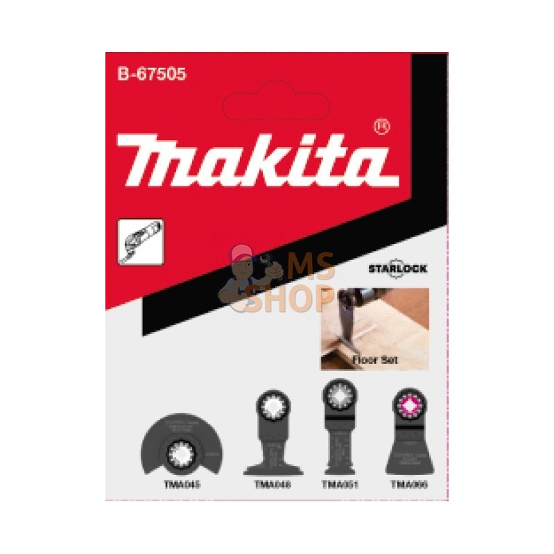 B-67505,KIT PARQUET STARLOCK 4PCS (TMA045/048/051/066) | MAKITA B-67505,KIT PARQUET STARLOCK 4PCS (TMA045/048/051/066) | MAKITA