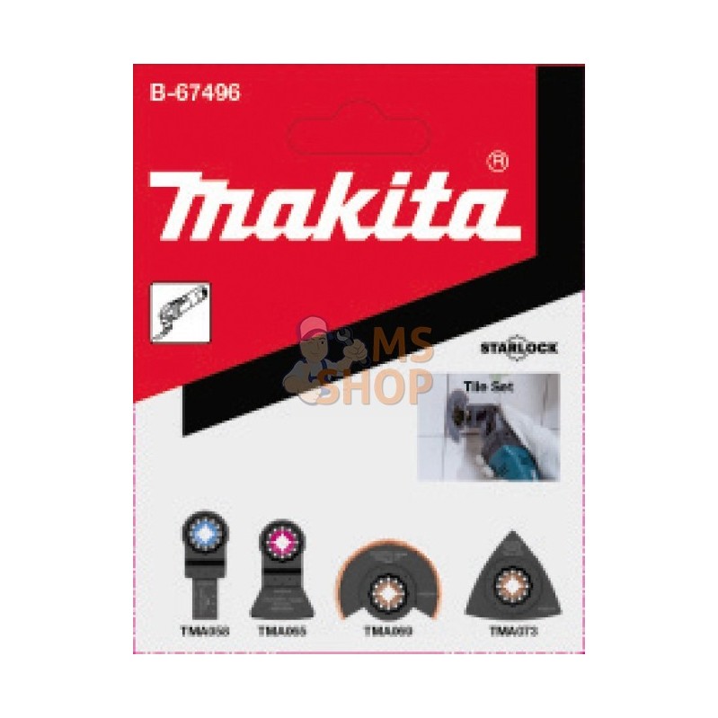 B-67496,KIT CARRELAGE STARLOCK 4PCS (TMA058/065/069/073) | MAKITA
