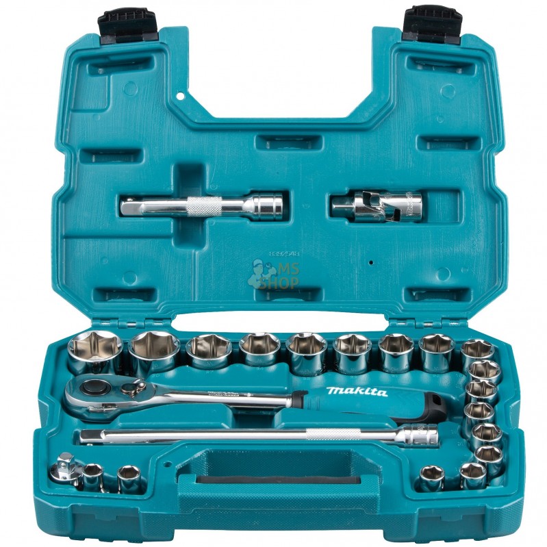 B-65589,ENSEMBLE CLE A CLIQUET 1/2" 23PCS | MAKITA B-65589,ENSEMBLE CLE A CLIQUET 1/2" 23PCS | MAKITA