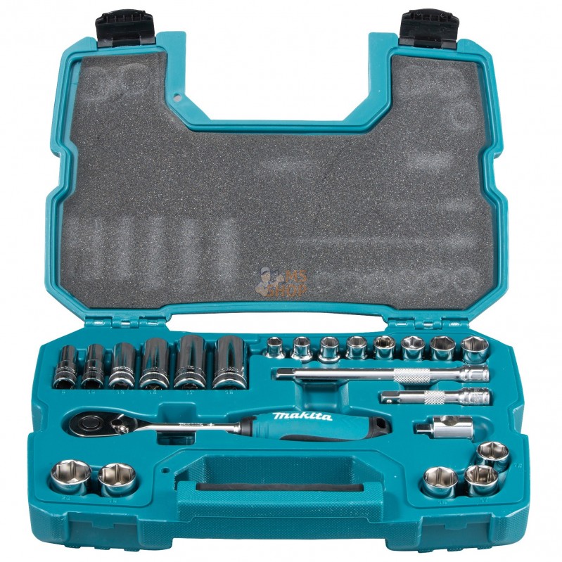 B-65573,ENSEMBLE CLE A CLIQUET 3/8" 23PCS | MAKITA