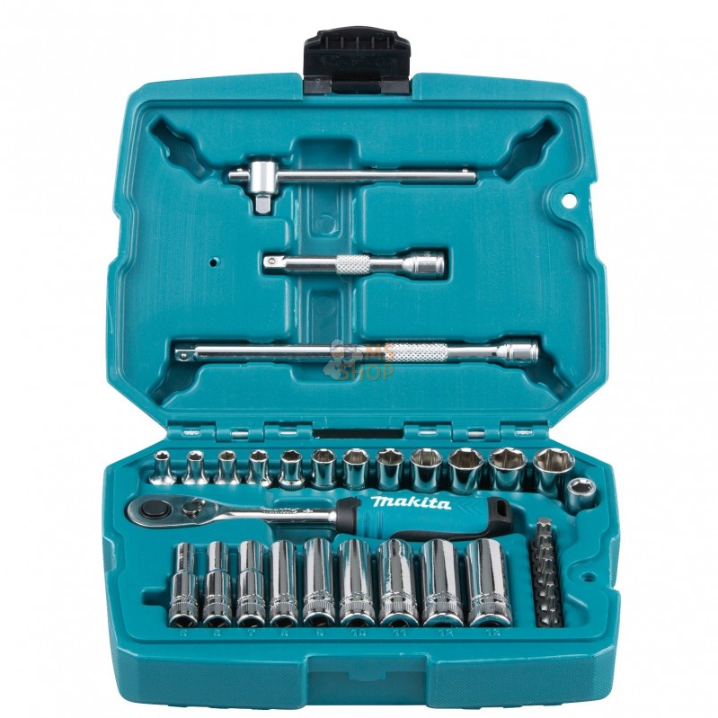 B-65567,ENSEMBLE CLE A CLIQUET 1/4" 34PCS | MAKITA
