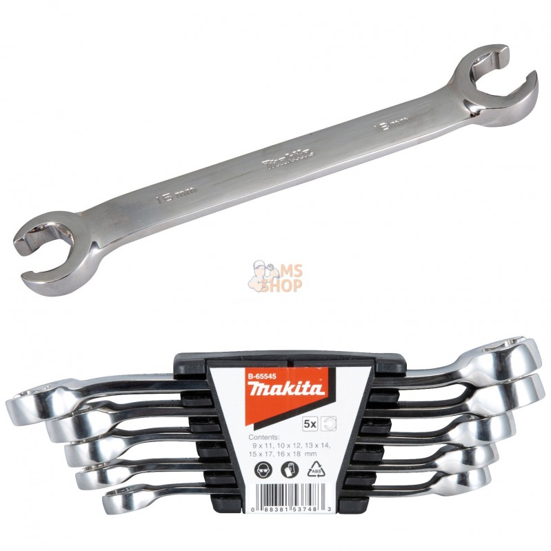 B-65545,ENSEMBLE CLES PLATES, 5PCS | MAKITA B-65545,ENSEMBLE CLES PLATES, 5PCS | MAKITA