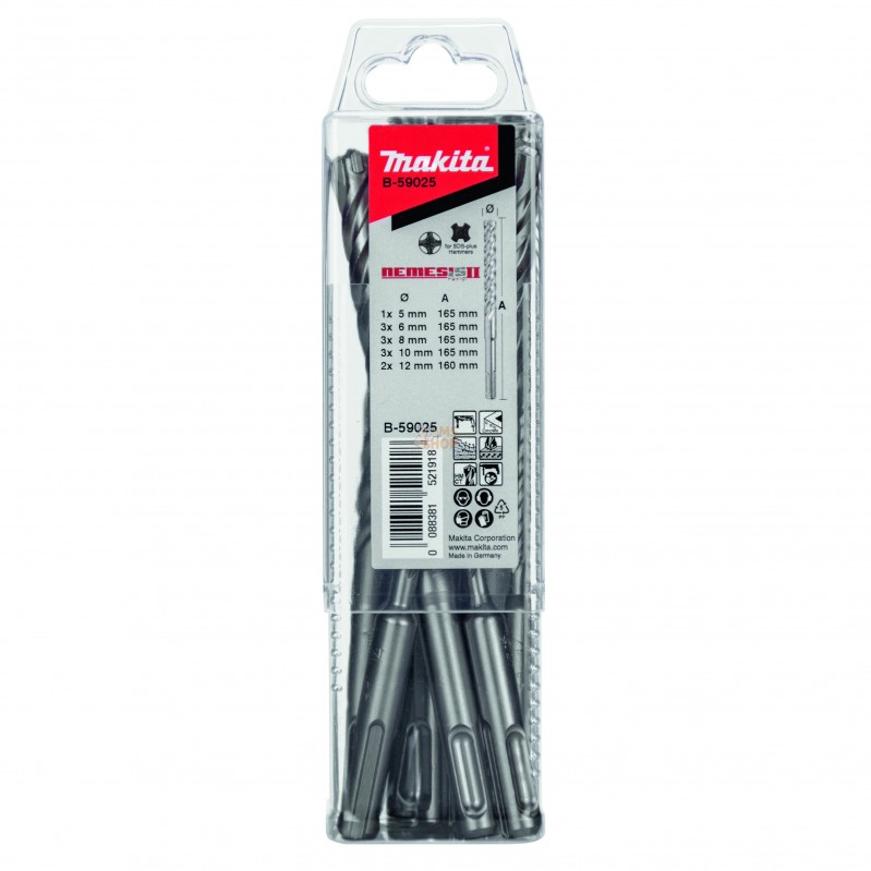 B-59025,COFFRET 12 FORETS NEMESIS II | MAKITA B-59025,COFFRET 12 FORETS NEMESIS II | MAKITA