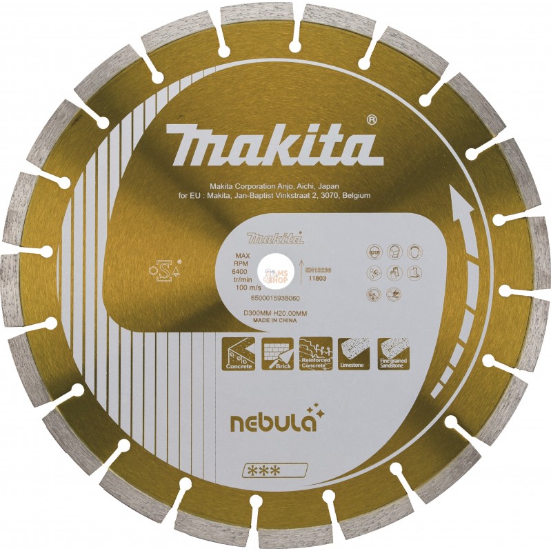 B-53992-5,DISQUE DIAMANT NEBULA LASER 125X22,23 MM X5 | MAKITA