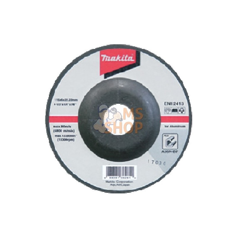 B-17653,MEULE ALU 125X6 A36N 2G | MAKITA B-17653,MEULE ALU 125X6 A36N 2G | MAKITA