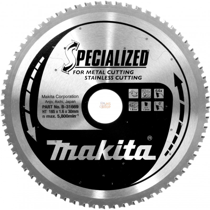 B-31669,LAM TCT PO SIL 185/30/64 INOX | MAKITA B-31669,LAM TCT PO SIL 185/30/64 INOX | MAKITA