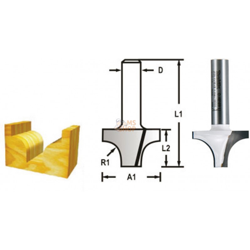 D-48153,FRAISE 1/4 ROND Q 8 DIA 19 | MAKITA D-48153,FRAISE 1/4 ROND Q 8 DIA 19 | MAKITA