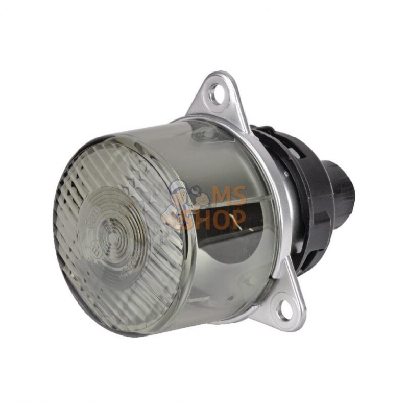 2BA008221041; HELLA; Clignotant rond Ø55mm 12/24V gris; pièce detachée 2BA008221041; HELLA; Clignotant rond Ø55mm 12/24V gris; pièce detachée