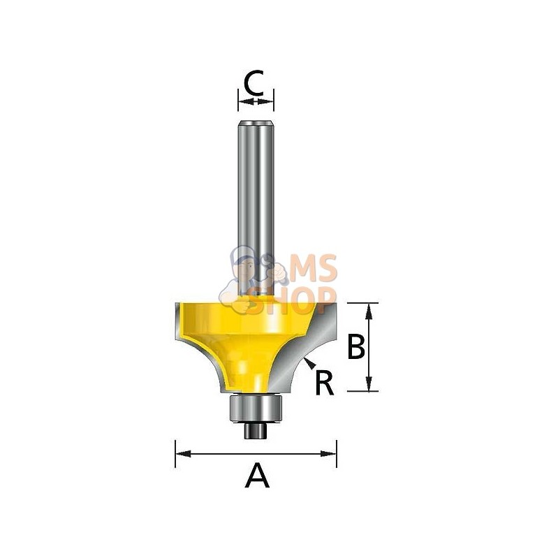 D-48561,FRAISE 1/4 ROND+RLT Q12 D50,8 | MAKITA D-48561,FRAISE 1/4 ROND+RLT Q12 D50,8 | MAKITA