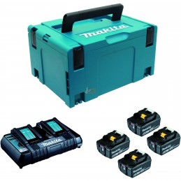 197626-8,PACK ENERGIE 4xBL1850B 1xDC18RD MAKPAC | MAKITA