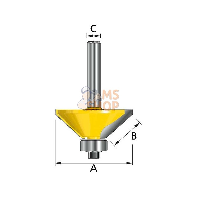 D-48701,FRAISE CHANF+RLT Q8 D41,3 A45 | MAKITA D-48701,FRAISE CHANF+RLT Q8 D41,3 A45 | MAKITA