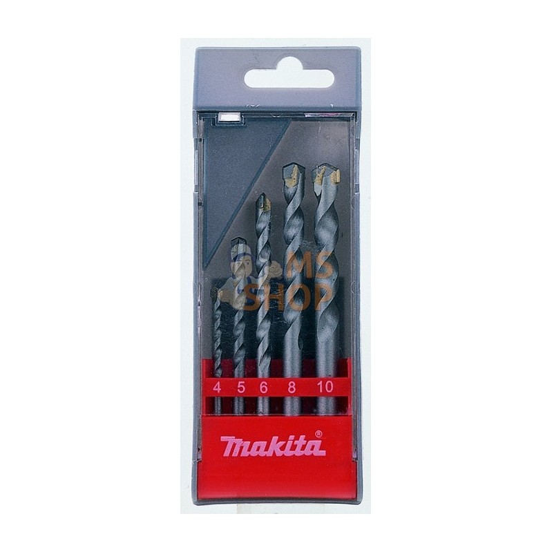 D-05175,COFFRET DE FORETS BÉTON CYLINDRIQUES (5 PCS) | MAKITA