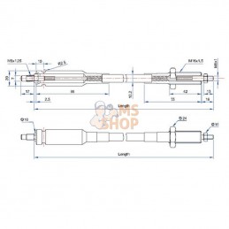 AK150; DURA; Câble de commande L1500mm; pièce detachée