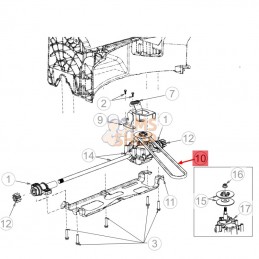 COURROIE DE TRACTION OUTILS WOLF 70874 POUR N43B