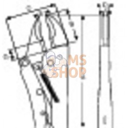 TAH2951-250;BAHCO;Pince coupe-fil spéciale pour le travail en hauteur. 0;pièce détachée