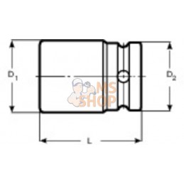 T4902;IRIMO;Adaptateur 3/8" pour embout 10 mm;pièce détachée