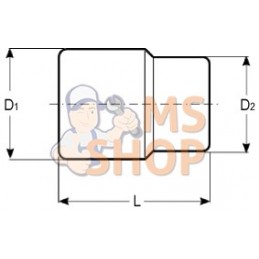 T4901;IRIMO;Adaptateur 1/2" pour embouts 10 mm;pièce détachée