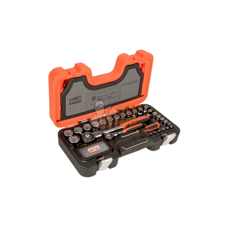 SW79;BAHCO;Coffret de douilles 1/4"-1/2" et embouts, 79 pcs;pièce détachée