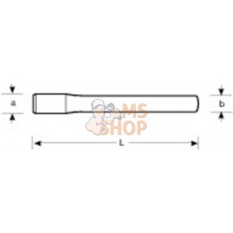 SS610-30-500;BAHCO;Burin plat en acier inoxydable;pièce détachée