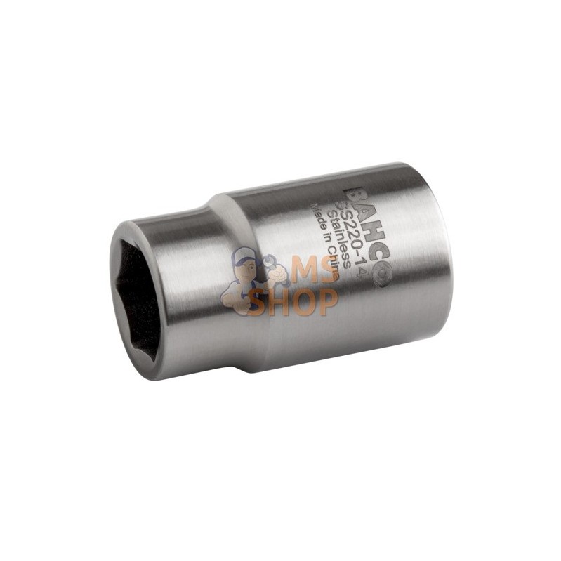 SS220-21;BAHCO;Douille 1/2" en acier inoxydable, 6 pans, métrique;pièce détachée