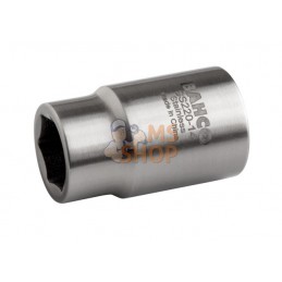 SS220-20;BAHCO;Douille 1/2" en acier inoxydable, 6 pans, métrique;pièce détachée