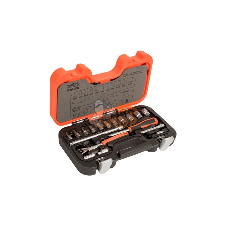 SL65;BAHCO;Jeu de douilles et embouts 1/4", 65 pcs;pièce détachée SL65;BAHCO;Jeu de douilles et embouts 1/4", 65 pcs;pièce détachée