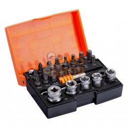 SB-2058/S26;BAHCO;Jeu d’embouts standard, porte-embouts, douilles 1/4" et cliquet - 26 pcs;pièce détachée