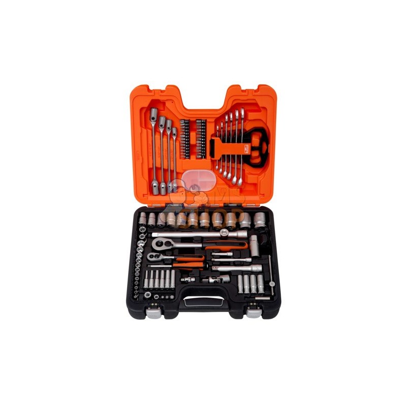 S910AF;BAHCO;Jeu de douilles standard et longues 1/4" - 1/2" 6 pans, dimensions métriques, et jeu de clés mixtes - 92 pcs;pièce S910AF;BAHCO;Jeu de douilles standard et longues 1/4" - 1/2" 6 pans, dimensions métriques, et jeu de clés mixtes - 92 pcs;pièce
